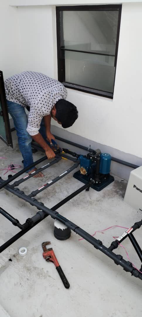 Professional plumbing work